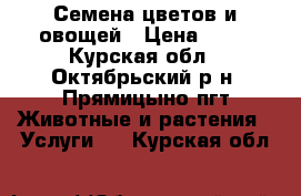 Семена цветов и овощей › Цена ­ 10 - Курская обл., Октябрьский р-н, Прямицыно пгт Животные и растения » Услуги   . Курская обл.